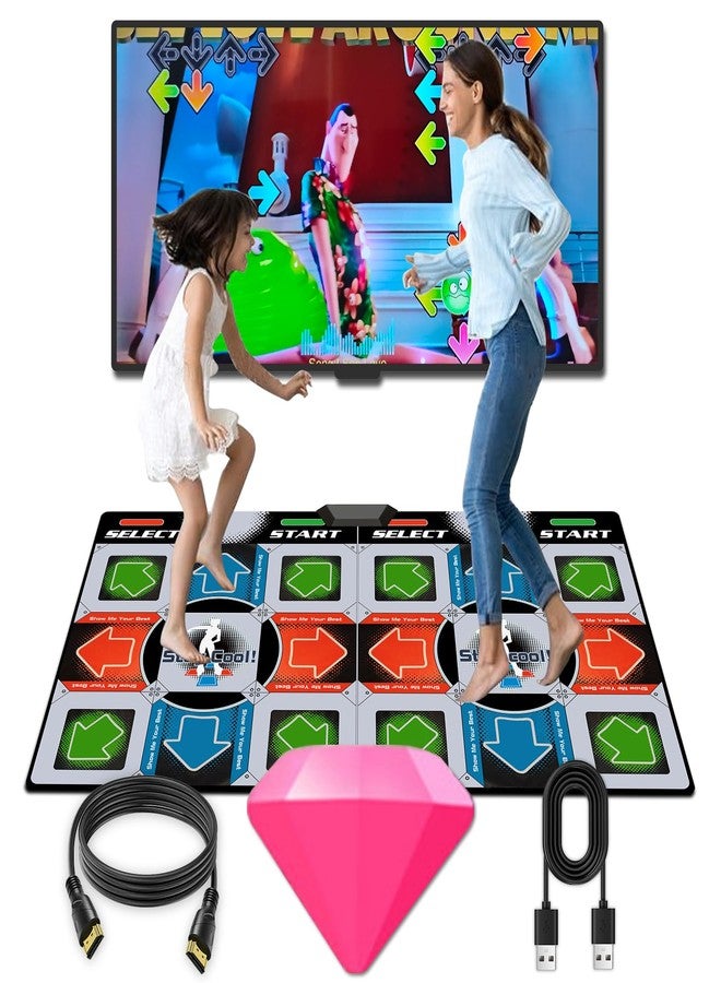Damcoola TV Dance Mat Games - Wireless Music Electronic Dance Mat Fun Dance Fitness Games for Kids, Christmas and Boys and Girls Birthday Gift Ideas, Silver Gray - Image 1